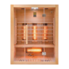 Sauna 3 Posti Infrarossi - Full Spectrum con Vetro Panoramico - 150x120x190 cm [Mandala QD-EA3R]