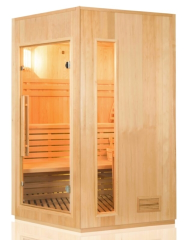 Sauna Finlandese Angolare Montana E3C - Vista Laterale