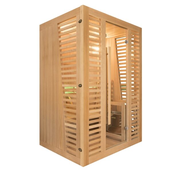 Vista Laterale - Sauna Finlandese 2 Posti - Luxe QD-EF2
